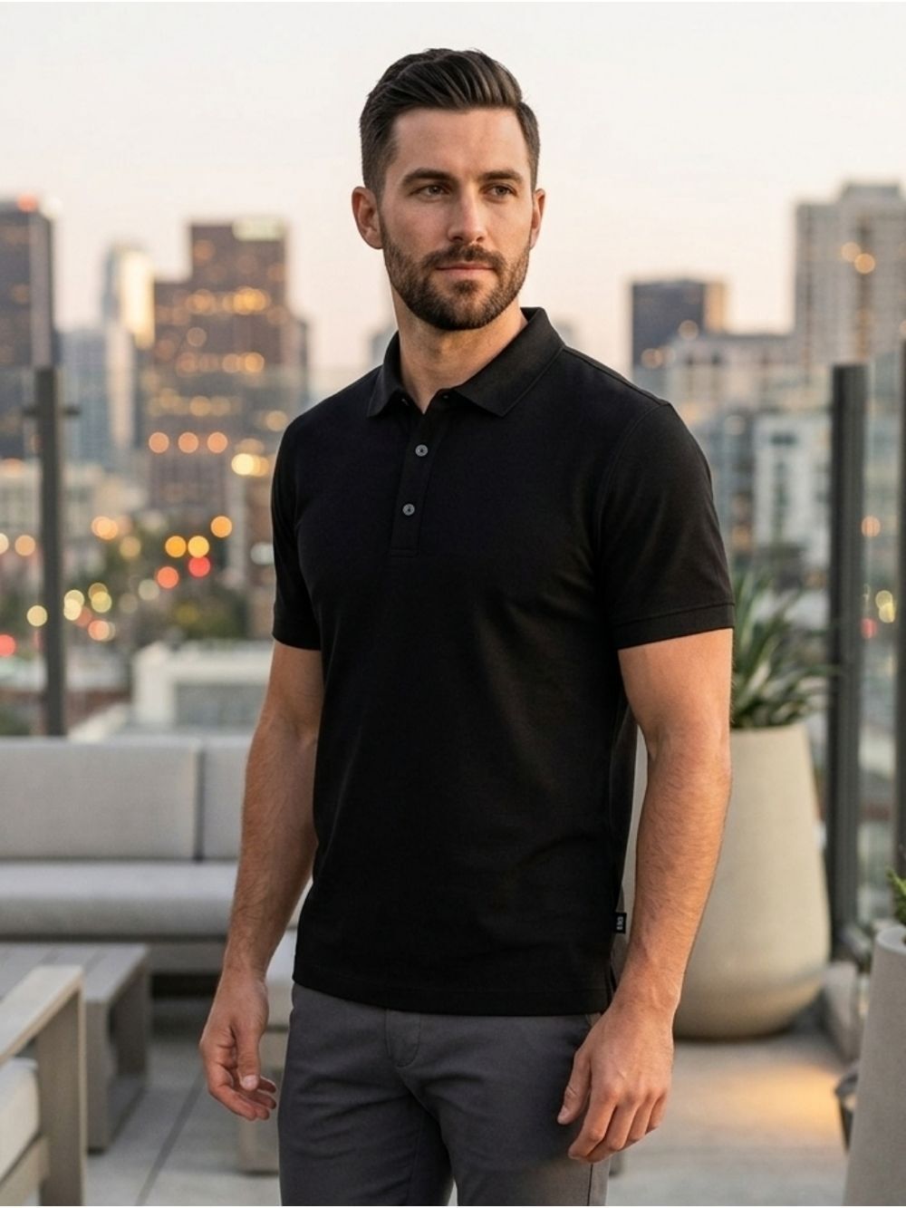 Hugo Boss Classic Black Polo Shirt